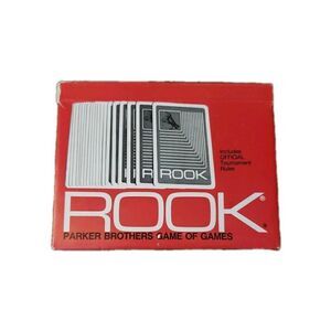 Parker Bros Rook Card Game Box Tournament Rules Instructions Vintage 1972